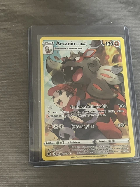 carte pokemon Arcanin De Hisui TG08/TG30 FR NEUF