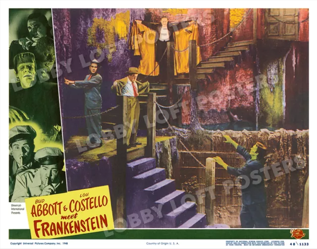 Abbott And Costello Meet Frankenstein Lobby Scene Card # 3 Poster 1948