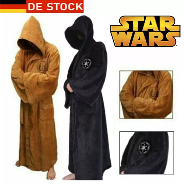 Star Wars Bademantel Jedi Knight Sith Kostüm Gown Bath Robe Hooded Bathrobe Robe