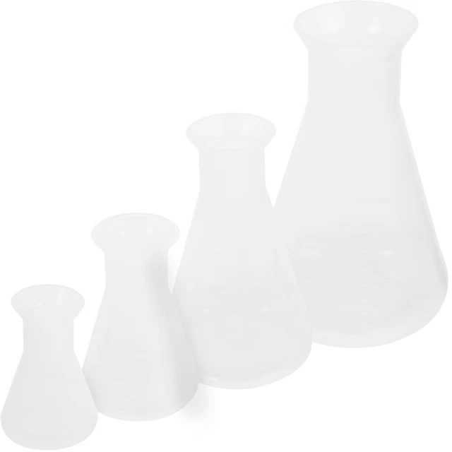 4Pcs Portable Erlenmeyer Flask Filtering Flask Experiment Flask