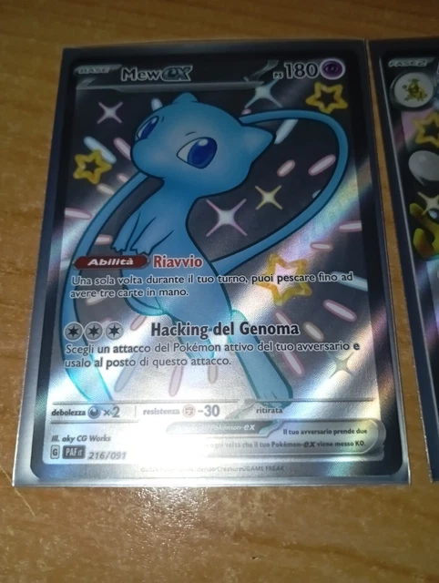 Carta Pokemon - Mew EX Ultra Shiny Full Art 216/091 - Destino di Paldea ITA