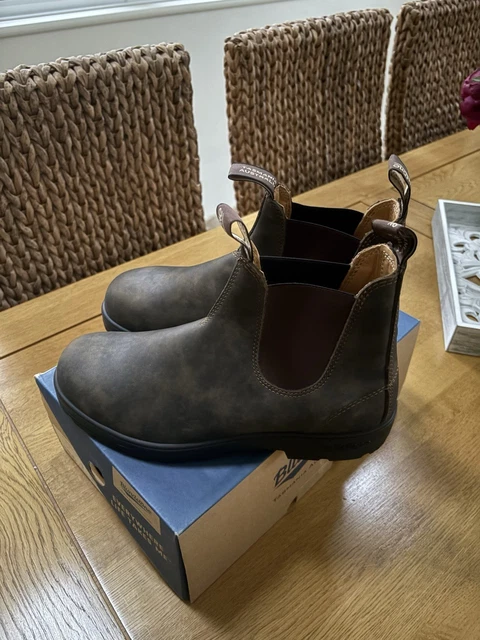 BLUNDSTONE MEN'S 585 Classic Chelsea Boots Rustic Brown UK 9 £172.30 ...