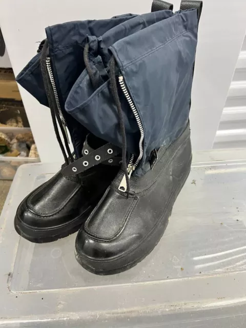 Vintage Men’s Explorers Boots  Steel Shank Snowmobile Winter Boots Korea size 12