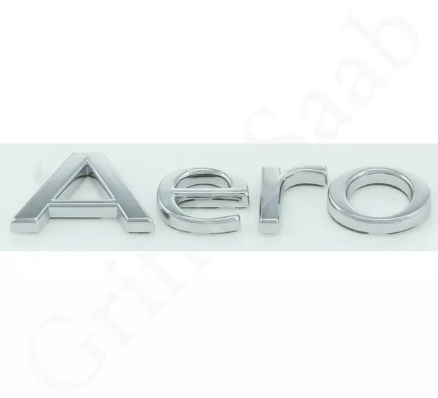 Original saab 9-3 93 Hinten Kofferraum Aero Abzeichen Emblem 2004-2012 Cabrio -