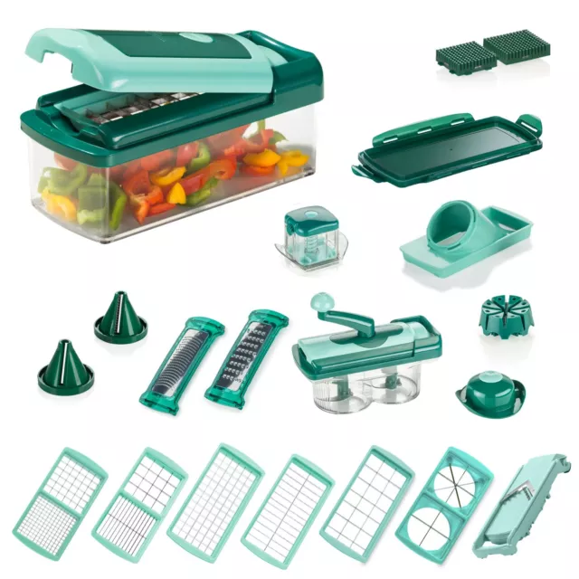 Genius Nicer Dicer Fusion smart (Set 28tlg.) | inkl. Nicer Twist | Zerkleinerer