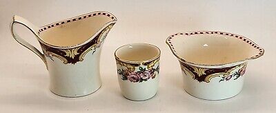 Antique Grimwades Royal Winton Ivory England Eton Sugar Creamer Cup Set