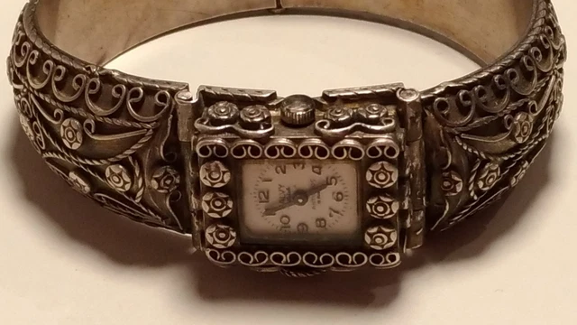 MONTRE FEMME VINTAGE CALVY WATCH en argent massif EUR 600,00 - PicClick FR