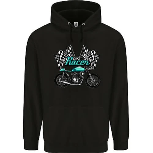 Cafe Racer Biker Motorcycle Motorbike Childrens Kids Hoodie