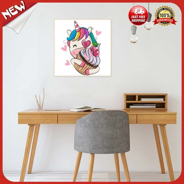 UK Cartoon Einhorn 5D zum Selbermachen Vollrundbohrer Diamant Malerei Mosaik Geschenk (G645)