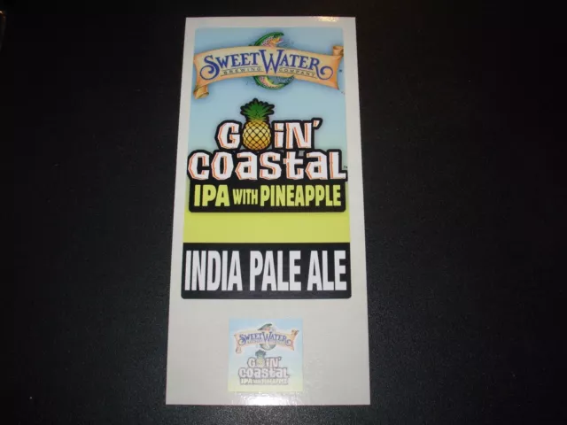 SWEETWATER BREWING COMPANY Goin Coastal rct STICKER SET decal craft beer brewery