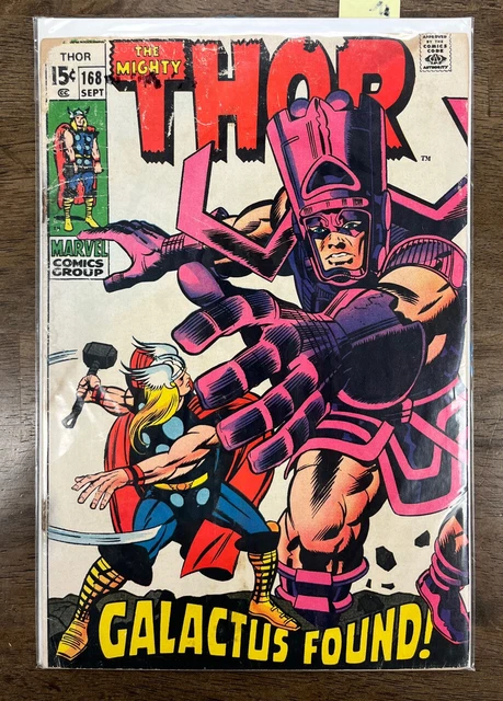The Mighty Thor #168 🔑 Low Grade, Origin Of Galactus (Lower Grade)