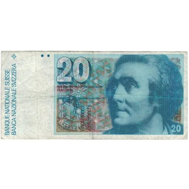 [#808498] Banknote, Switzerland, 20 Franken, 1978, 1978, KM:55a, EF(40-45)