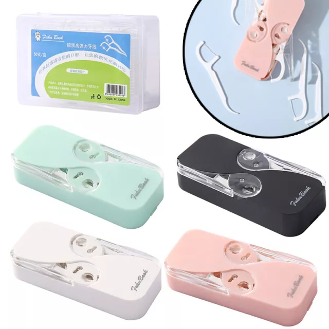 Floss Box Oral Care Floss Storage Box Automatic Floss Stick Floss Portable R