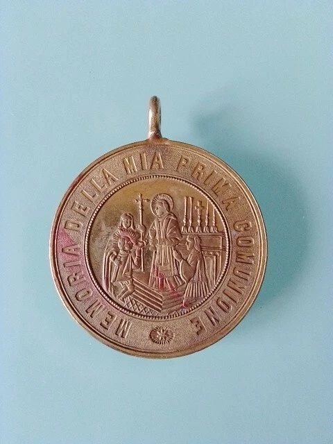 HH* MEDAGLIA RELIGIOSA Votiva Devozionale Madonna Confraternita Tabiaco 325974541828