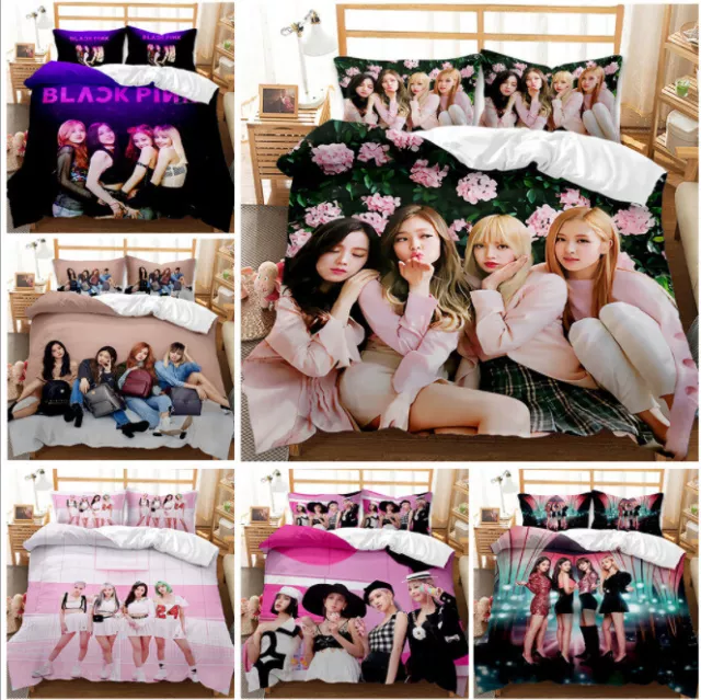 Blackpink 3D Bettwäsche Set 2PC Duvet Cover Bettbezug Kissenbezug-kind Gift 135！