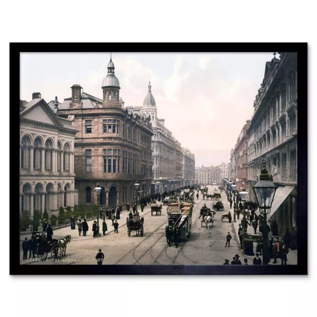 Photograph Northern Ireland Royal Avenue Belfast Street City 12X16 Framed Print