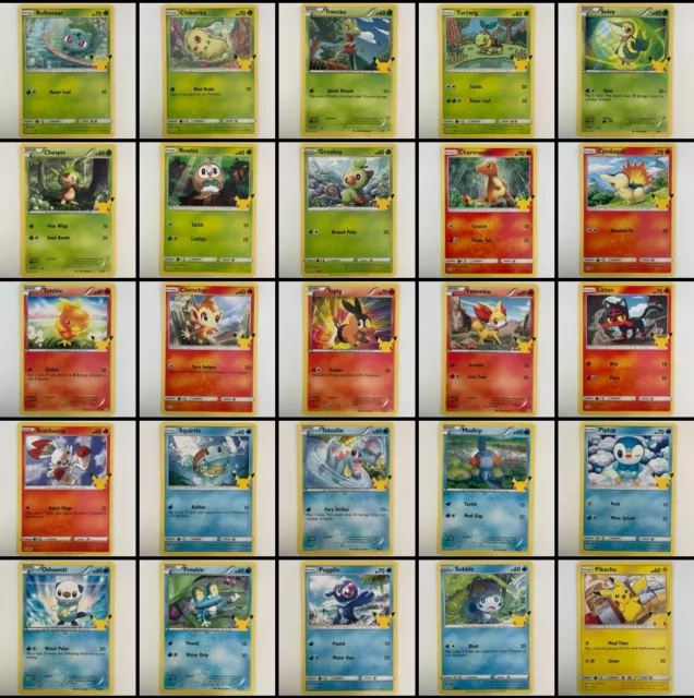  Pokemon TCG: McDonald's 25th Anniversary Cards