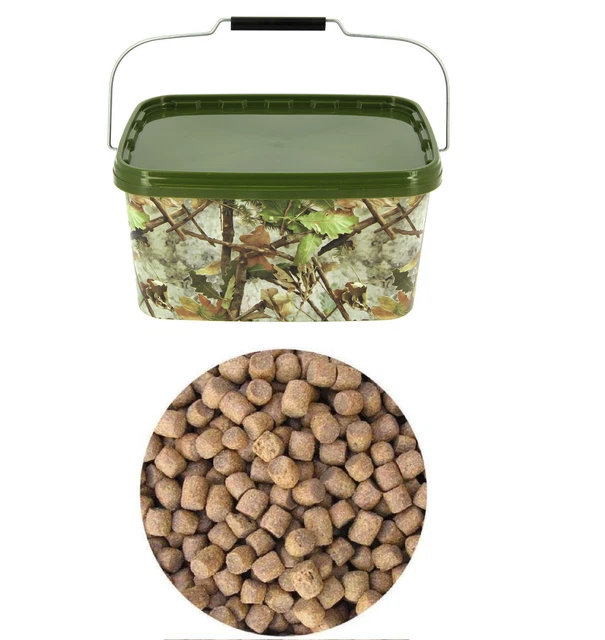 FLOATING PELLETS/ DOG mixer biscuits and 12.5 litre bucket carp coarse fishing £13.99 PicClick UK