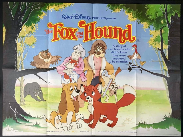 “The Fox And The Hound” Original British Quad Poster - Movie Poster main image 0