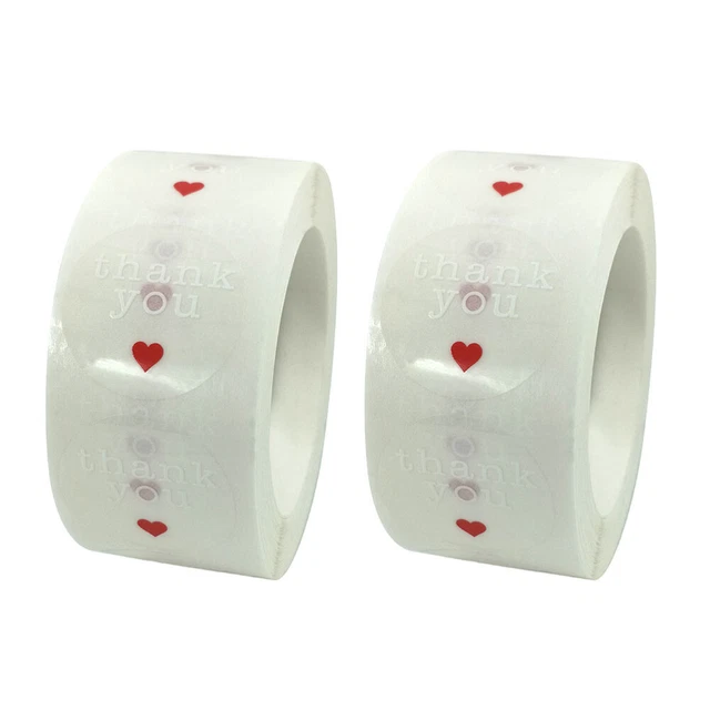2 Rolls Copper Plate Stickers Transparent Christmas Party Favor Candy Bag