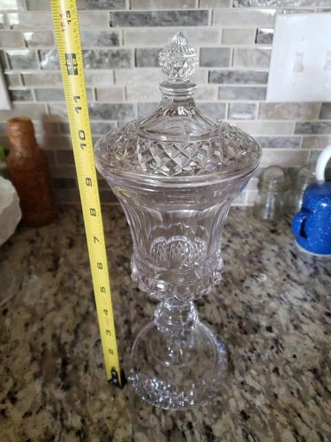 Vintage  Westmoreland Urn w/ Lid Diamond Point Candy Apothecary
