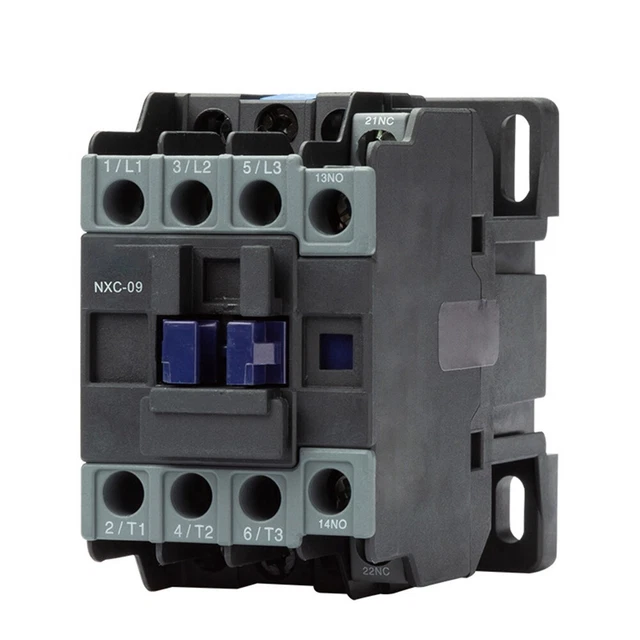 NXC09 Contattore di alimentazione elettrico montaggio su rotaia DIN 220 V facile carico e scarico
