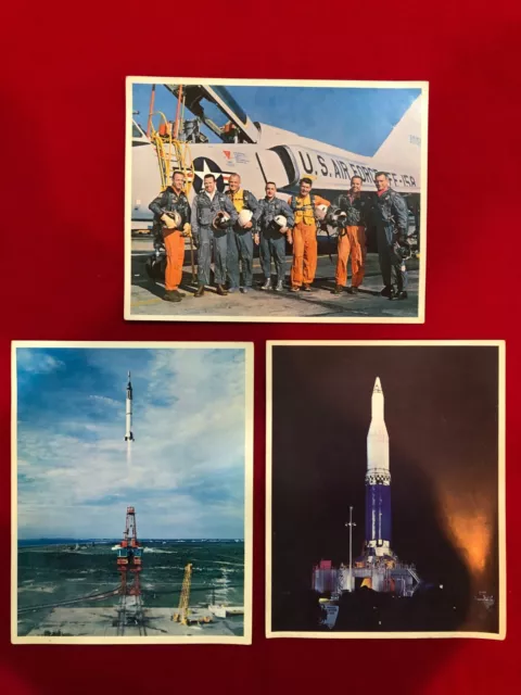 Lot of 29  8"x10" Photos of U.S. Space Vehicles, ICBM's, & Astronauts