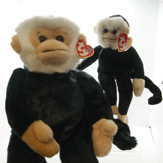 MOOCH SPIDER MONKEY Large and Small Bundle of 2 TY Beanie Babies