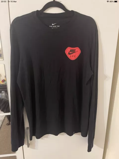 Men's Nike Black Liverpool Travel Long Sleeve T-Shirt Size Medium