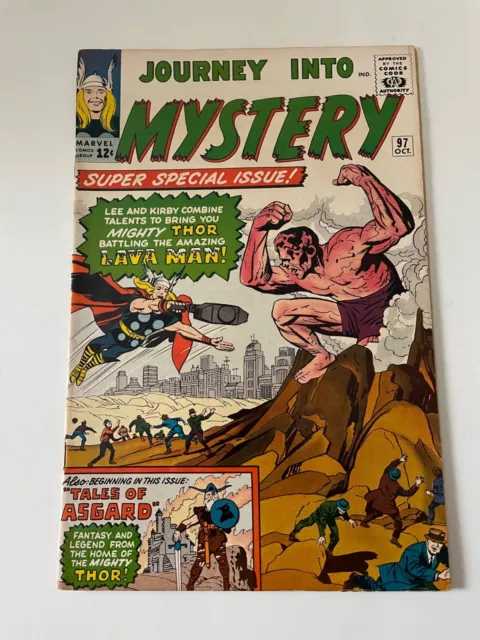 Marvel   Journey Into Mystery   Thor Battling The Amazing Lava Man! Oct #97