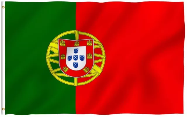 Portugal State Flag Portuguese Republic Banner Polyester 3x5 Country Flag 100D