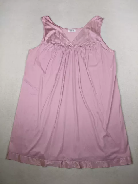VANITY FAIR - Vintage Women's Pink Chemise Night Gown - Size Xl $17.99 ...