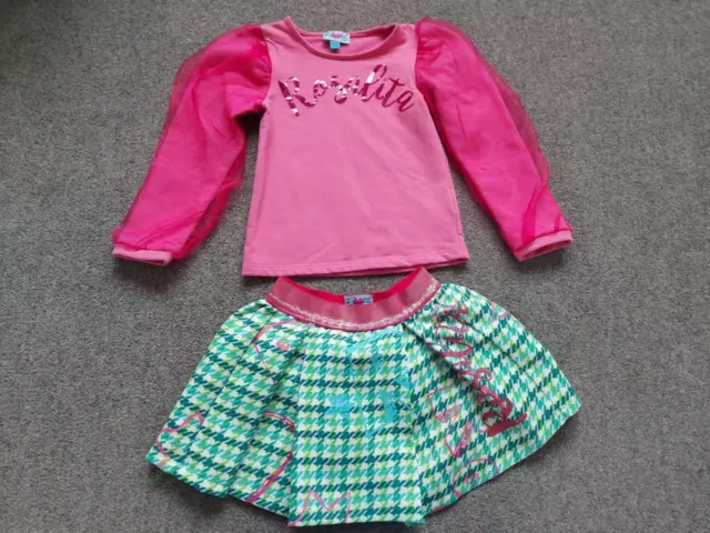 Rosalita Senoritas Designer Girls, Multicoloured Top/Skirt,  5 Yrs 110Cm
