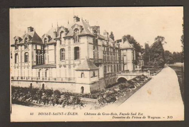 BOISSY-SAINT-LEGER (94) CHATEAU de GROS-BOIS en 1937
