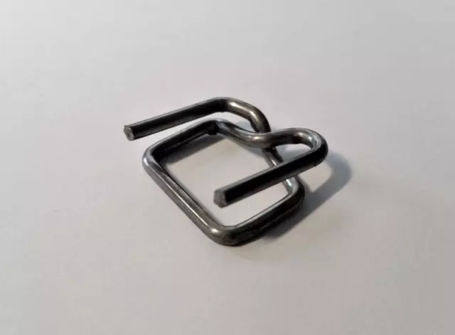 (50 Pack) 1/2" Uline Steel Strapping Buckle for Polypropylene Strap