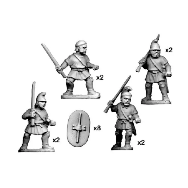 Crusader Minis Ancient Thracian Mini 28mm Later Thracians w/Rhomphaia Pack New
