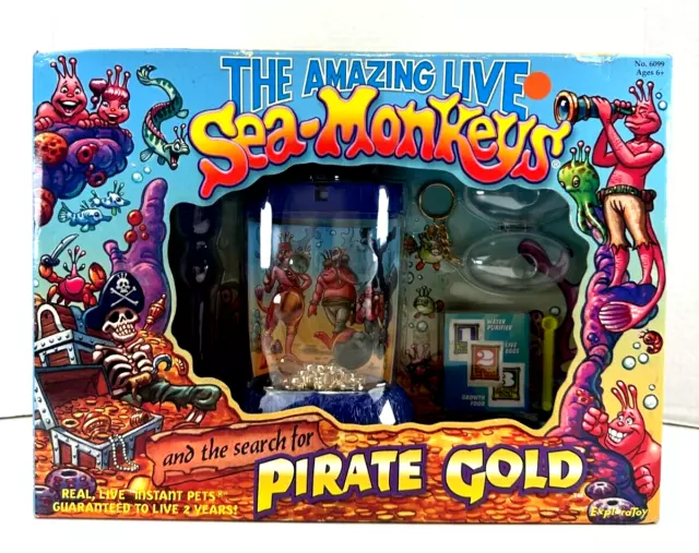 Amazing Live Sea-Monkeys SUNKEN And The Search For Pirate Gold Rare NEW