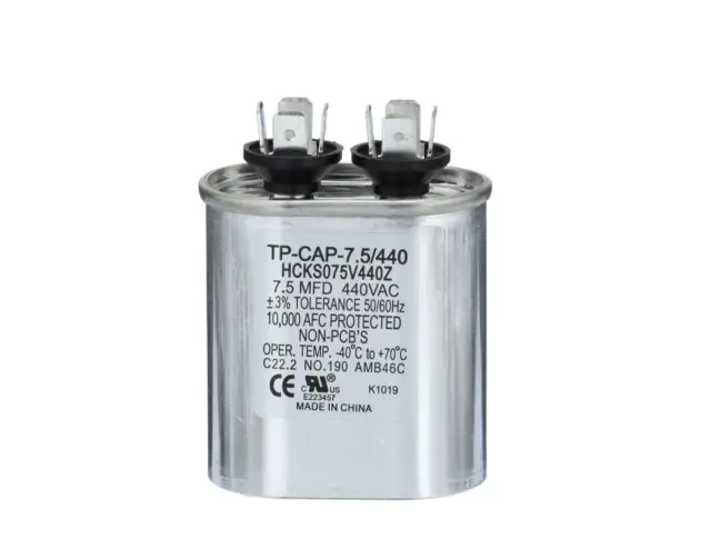 TRADEPRO - TP-CAP-7.5/440  7.5 MFD 440 Volt Oval Run Capacitor Fast shipping NEW