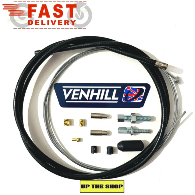 New Venhill Universal 53" Imperial UNF/BSF Clutch Cable Motorcycle Kit U01-1-101