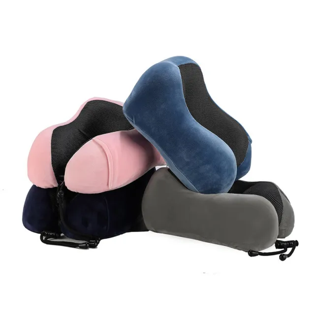 U Shaped Memory Foam Travel Pillow Neck Support Head Rest Car Plane Soft Cushion 2