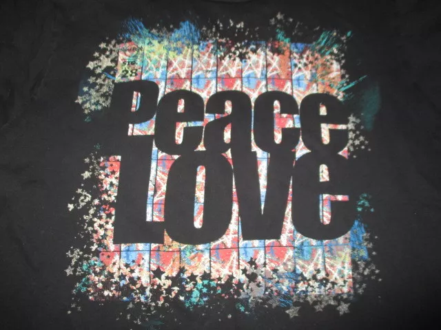 RINGO STARR SIG Series 28 Hard Rock Cafe HOLLYWOOD (LG) Shirt BEATLES PEACE LOVE