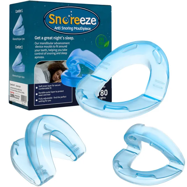 Anti Snore Mouthpiece Mouth Guard Stop Snoring Grinding Sleep Aid Mouthguard AU