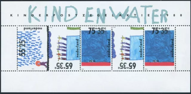 Netherlands B643a sheet,MNH.Mi Bl.32. Royal Dutch Swimming Federation-100,1988.