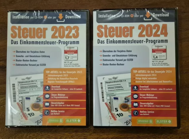 ALDI STEUER 2023 und 2024 EinkommensteuerProgramm CD EUR 72,90
