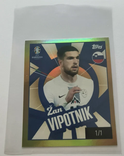 Topps Euro EM 2024 Sticker Vipotnik Gold SVN PTW Parallel (Neu (gemäss