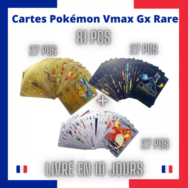 Cartes Pokémon Vmax Gx Rare Lot 82pcs Française