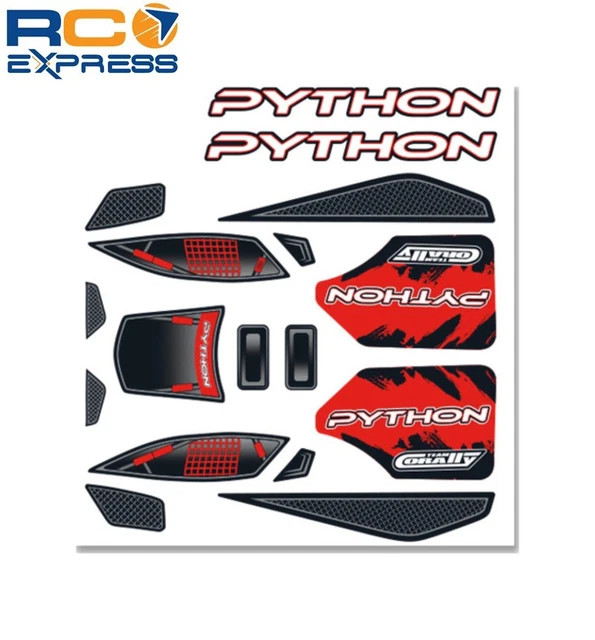Corally Body Decal Sheet - Python Xp 6s - 1 Pc COR00180-377-1 Corally Body Decal Sheet - Python Xp 6s - 1 Pc COR00180-377-1