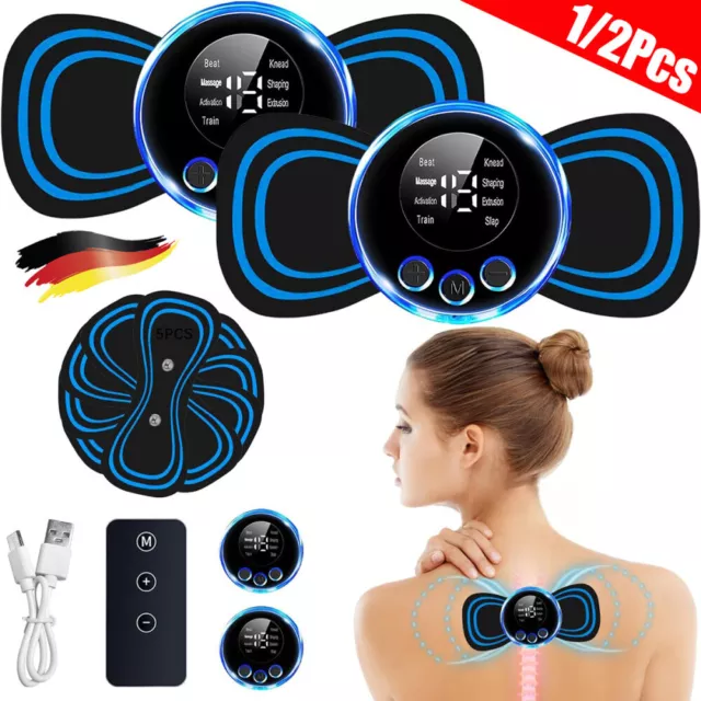 Elektrische Nackenmassagegeräte Mini Cervical Massager Tragbare EMS Massagegerät