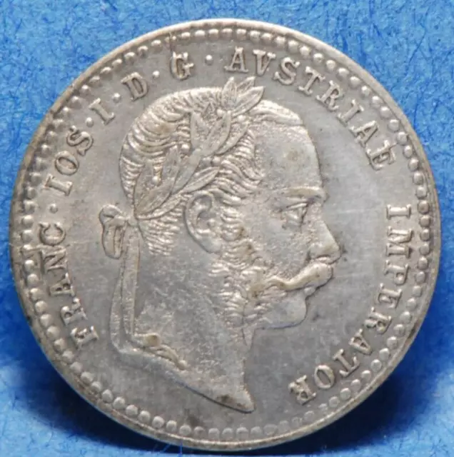 Austria 1872 10 Kreuzer, KM2206, plata, casi sin circular, sin precio base, 3-28