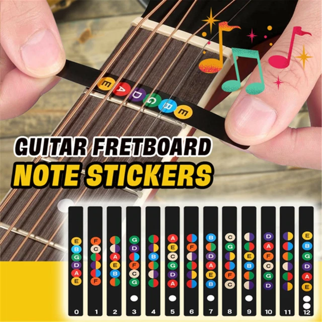 GUITAR SCALE STICKERS Sound Name Stickers Selfstudy Electric Guitar